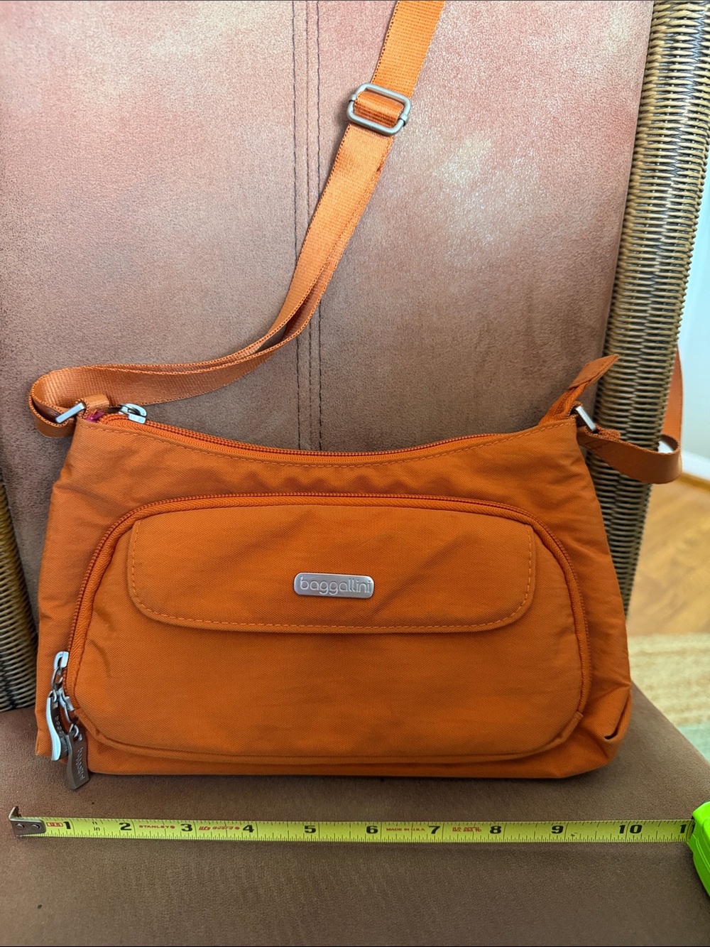 Baggallini Orange Crossbody Organizer Bag